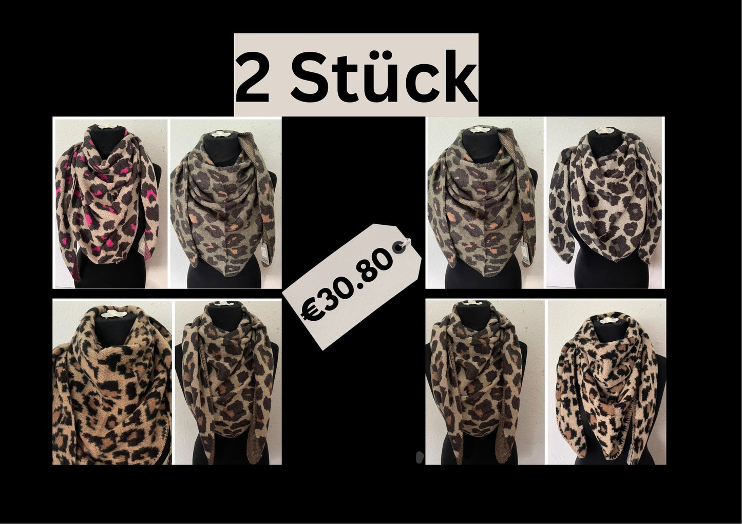 Stilvolle Dreieckstücher mit Leopardenmuster, Statement-Prints & mehr – Perfekt für Herbst & Winter