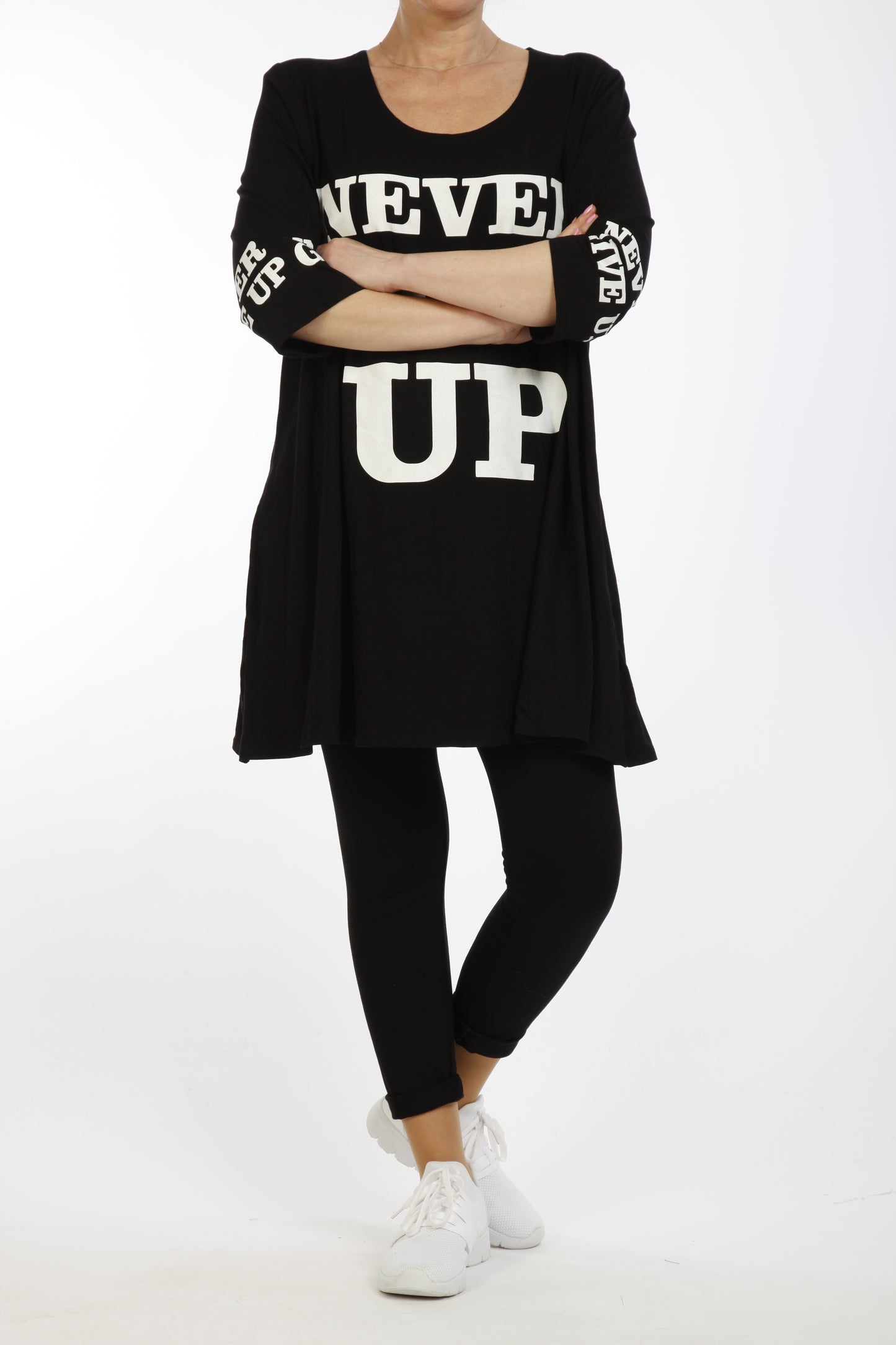 A-Linie Midi-Kleid mit Druck - NaveedMode - Naveed Mode GmbH