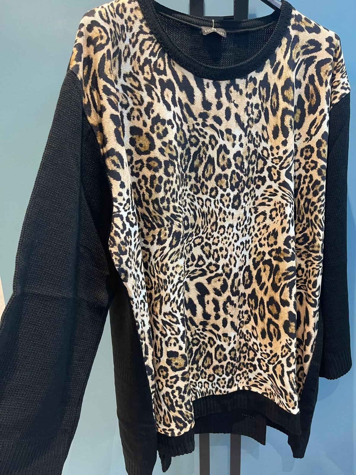 Oversized Leo-Pullover: Cozy & Trendy Damen-Strickpullover