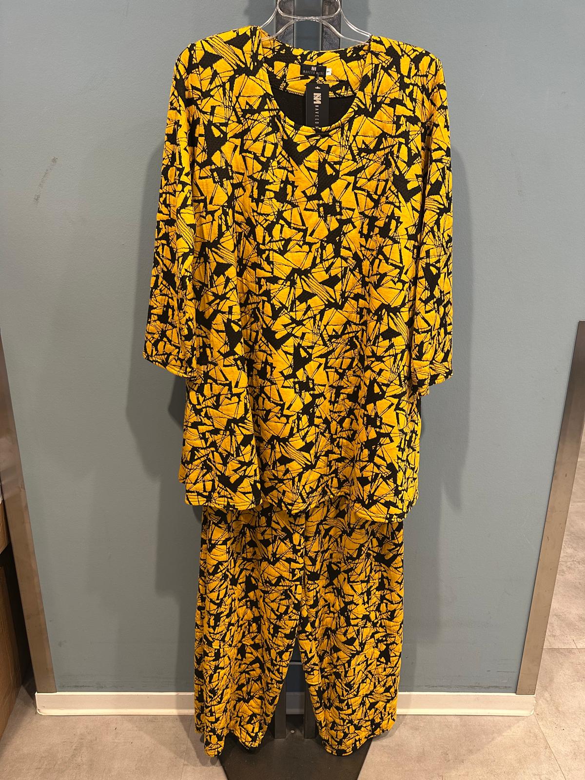 Geometric Print Modern Art Tunic and Pant Co-ord