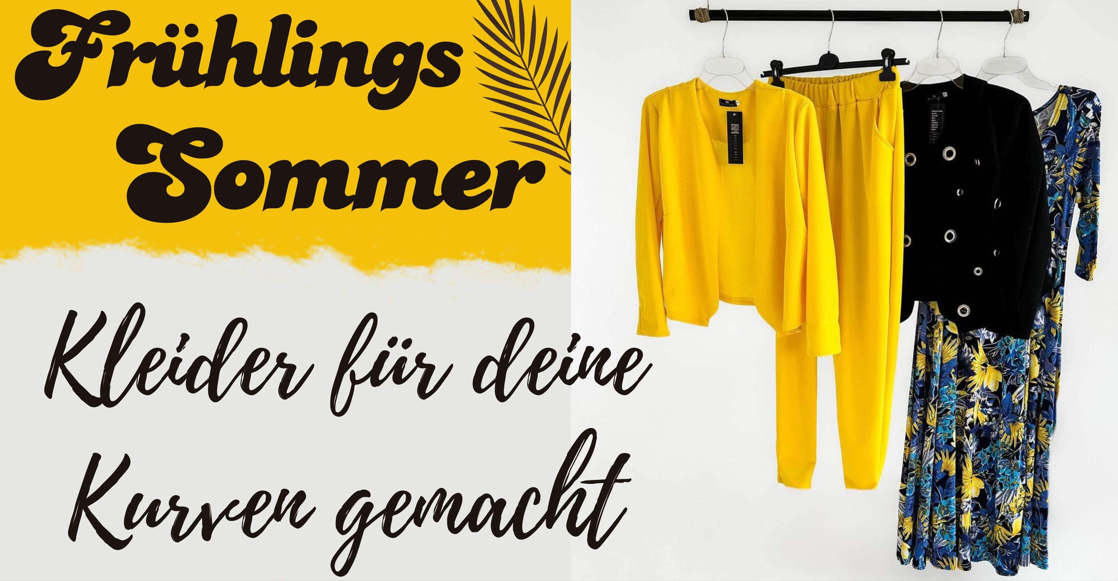 Frühlings-Sommer-Kleid für kurvige Frauen – fließender Schnitt
