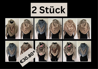 Stilvolle Dreieckstücher mit Leopardenmuster, Statement-Prints & mehr – Perfekt für Herbst & Winter