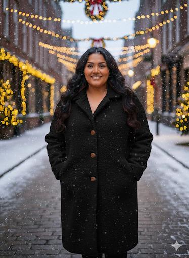 Damen Oversize Mantel – Kuscheliger langer Wintermantel im modernen Stil - Naveed Mode GmbH
