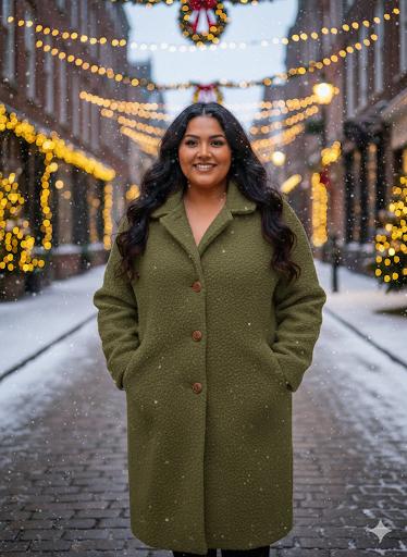 Damen Oversize Mantel – Kuscheliger langer Wintermantel im modernen Stil - Naveed Mode GmbH