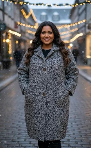 Damen Oversize Mantel – Kuscheliger langer Wintermantel im modernen Stil - Naveed Mode GmbH