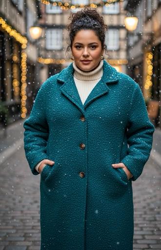 Damen Oversize Mantel – Kuscheliger langer Wintermantel im modernen Stil - Naveed Mode GmbH