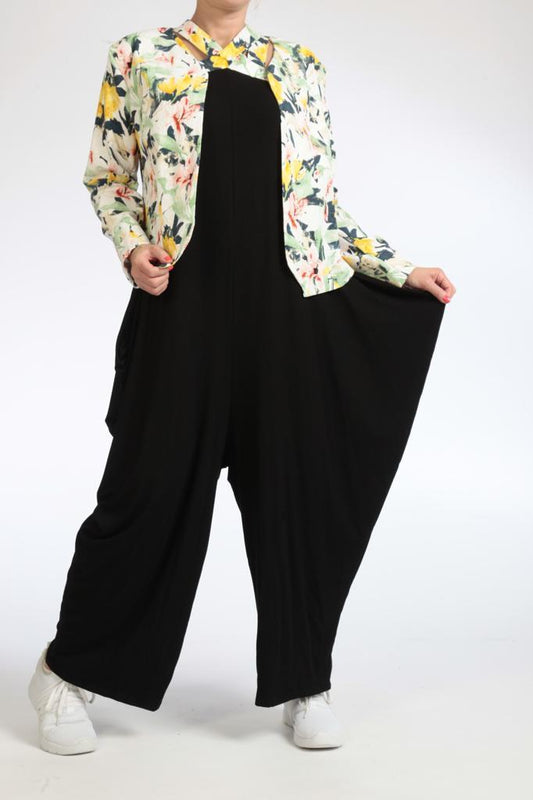 Damen Blazer mit Blumenmuster – Leichte Sommerjacke – Eleganter Kurzblazer von NaveedMode“