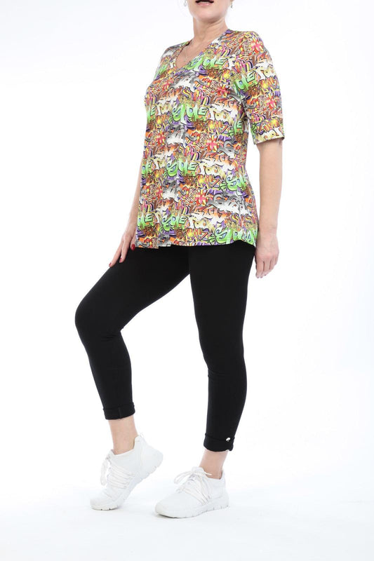 Waoo Damen T-Shirt – Farbiges shirt von NaveedMode