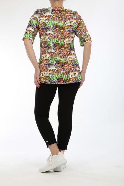 Waoo Damen T-Shirt – Farbiges shirt von NaveedMode