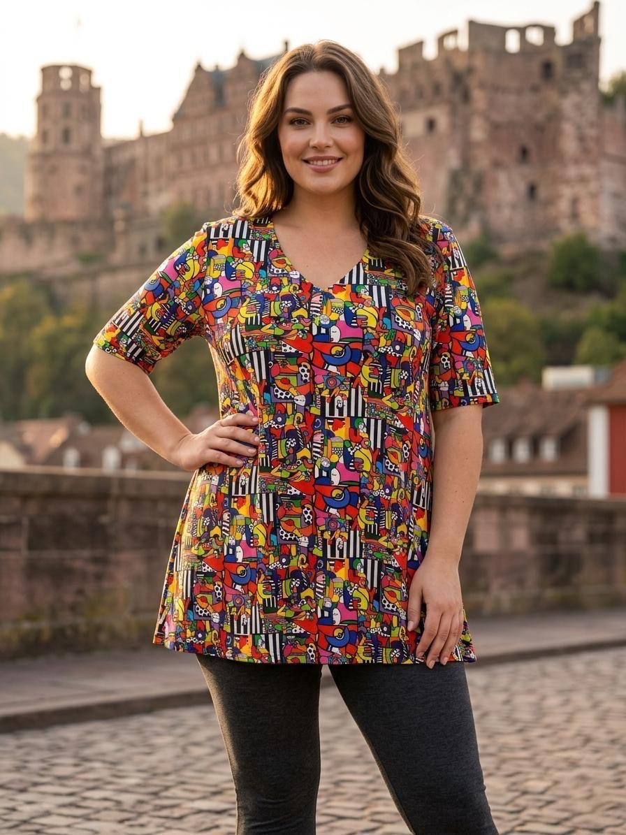 Stilvolles Plus Size Damen Shirt für kurvige Frauen