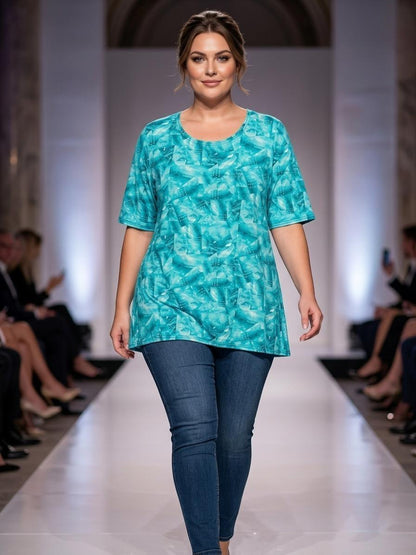 Premium Damen T-Shirt Übergröße aus feiner Viskose