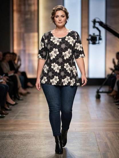 Sommerliches Damen T-Shirt große Größen für maximalen Komfort