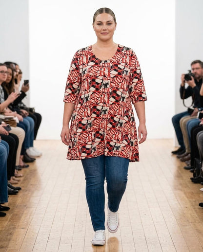 Formstabiles Damen Shirt Übergröße – Hochwertiger Stretch-Mix