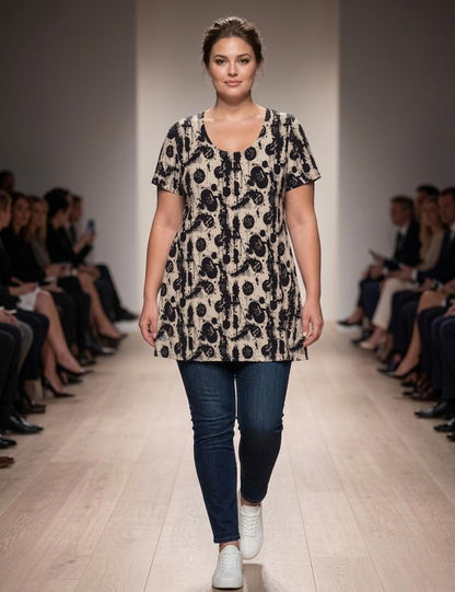 Hochwertiges Damen Shirt – Komfortable Übergröße aus softer Viskose