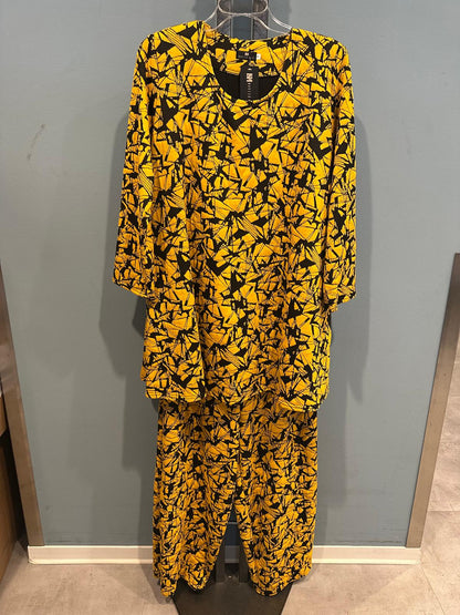 Geometric Print Modern Art Tunic and Pant Co-ord