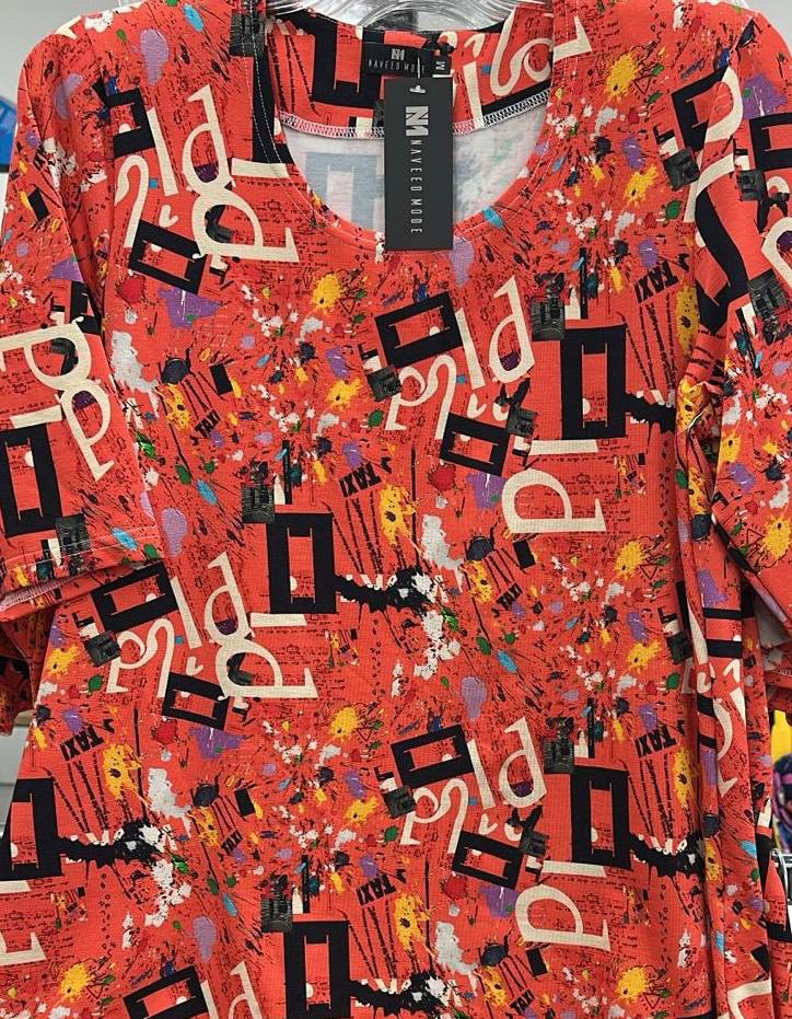 Stylisches T-Shirt in Orange – Moderner Print & Casual Look