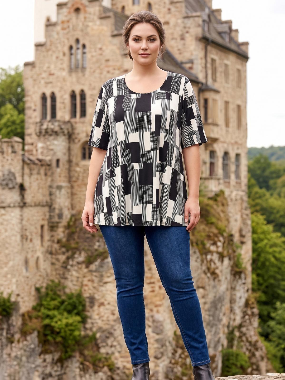 Bequeme Damenmode in großen Größen – T-Shirt Viskose