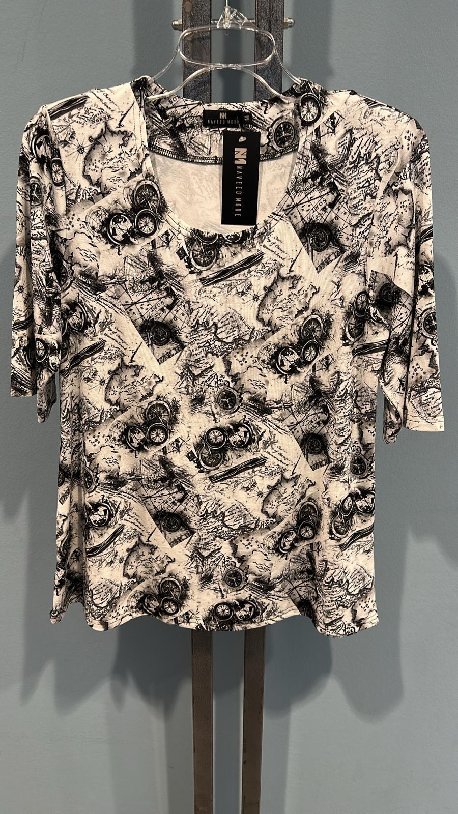 Modernes T-Shirt in Weiß – Bunter Grafik-Print & Casual Style
