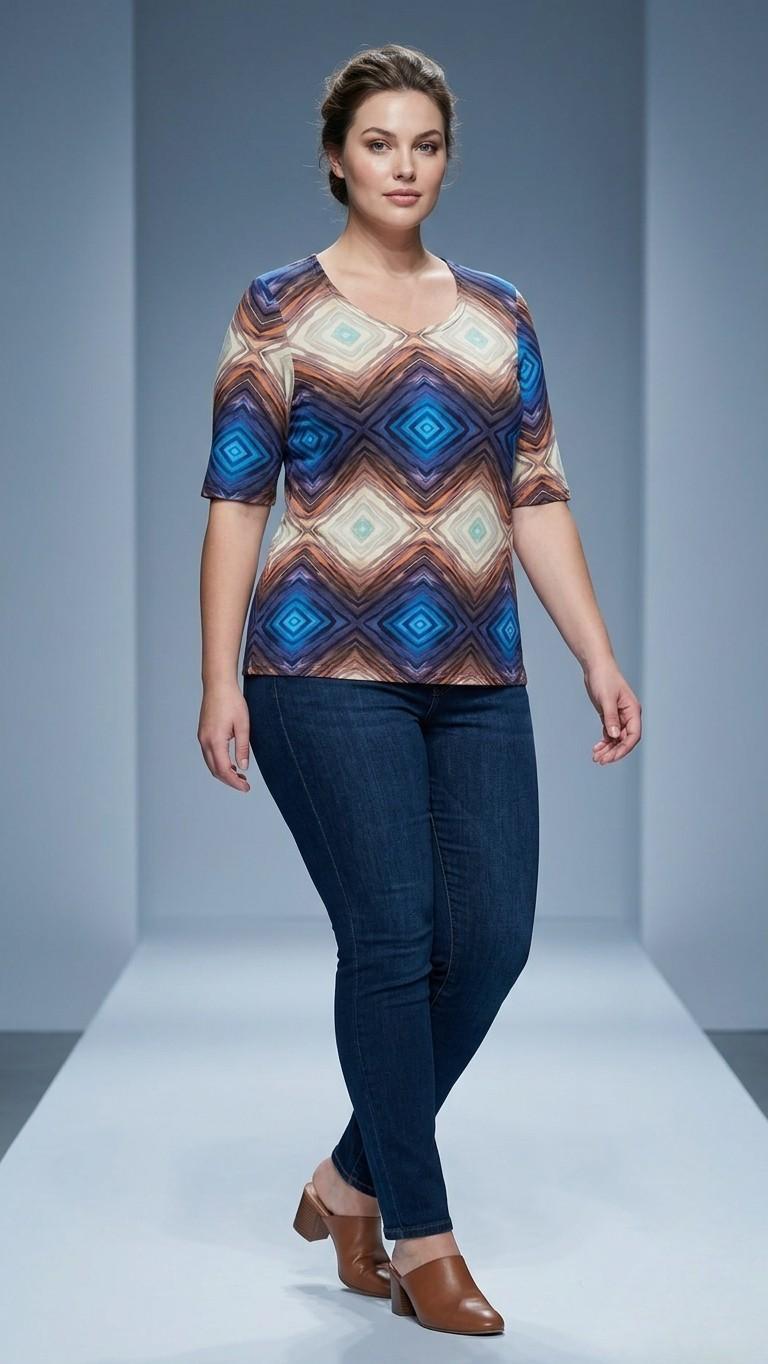 Plus Size Damen Shirt mit perfekter Passform und Komfort
