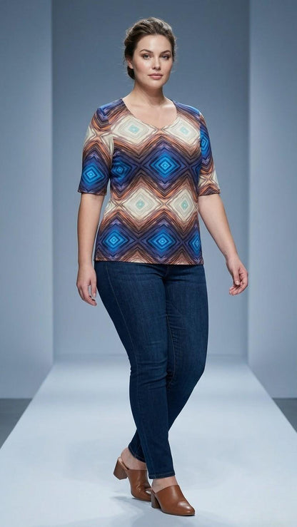 Plus Size Damen Shirt mit perfekter Passform und Komfort