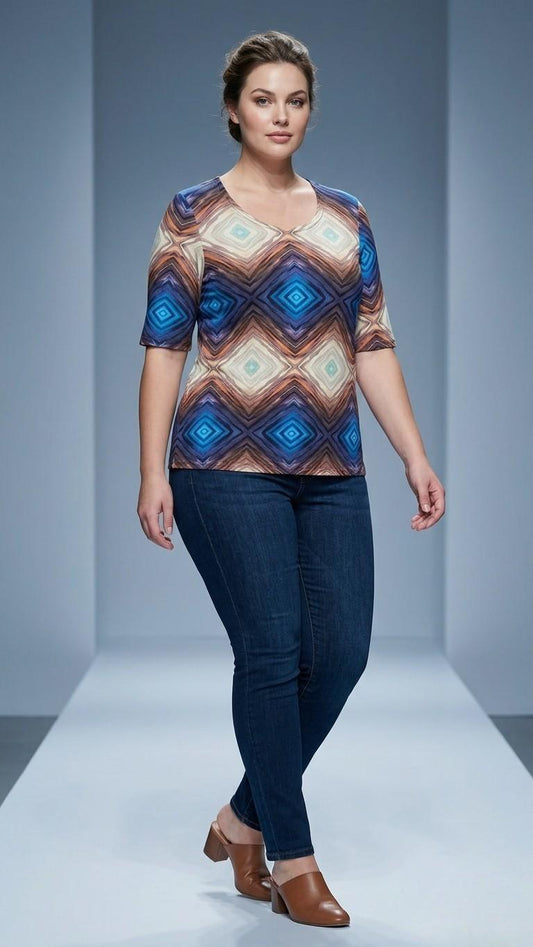 Plus Size Damen Shirt mit perfekter Passform und Komfort