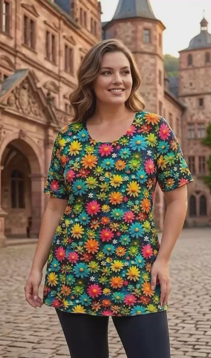 Hochwertiges Damen Shirt – Komfortable Übergröße aus softer Viskose