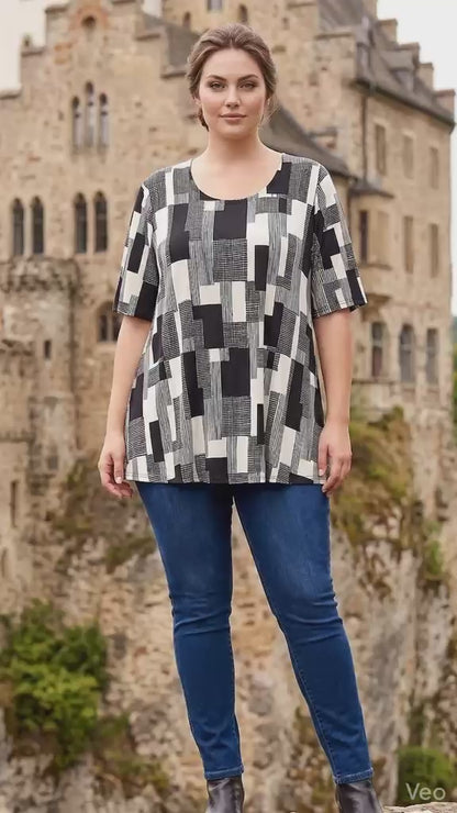 Premium Plus Size T-Shirt für Damen | Bequem & Stilvoll | Curvy Fashion